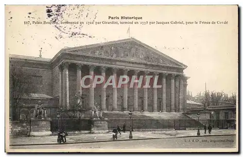 Cartes postales Paris Palais Bourbon Chambre des Deputes