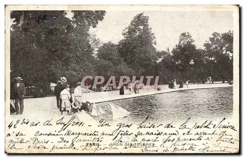 Cartes postales Paris Jardin des Tuileries Enfants