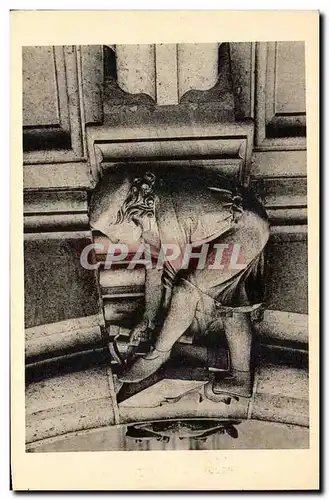 Cartes postales Chateau de Pierrefonds Cul de lampe Le charpentier