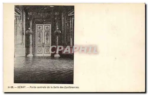 Ansichtskarte AK Paris Senat Porte centrale de la salle des conferences