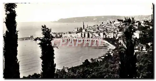 Cartes postales moderne Menton Vue prise de Garavan