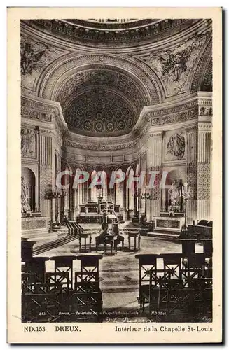 Cartes postales Dreux Interieur de la chapelle St Louis