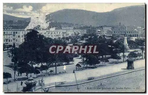 Cartes postales Nice Vue generale du jardin public