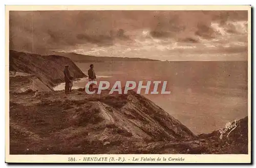 Ansichtskarte AK Hendaye Les falaises de la corniche