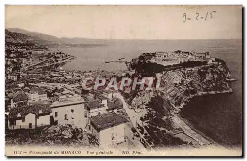 Cartes postales Monaco Vue generale