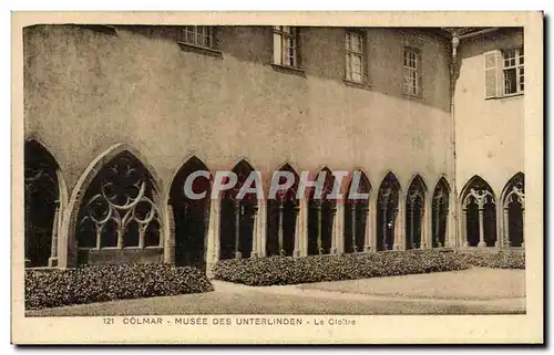 Cartes postales Colmar Musee des Unterlinden Le cloitre