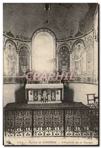 Cartes postales Eglise de Lormes Chapelle de la vierge