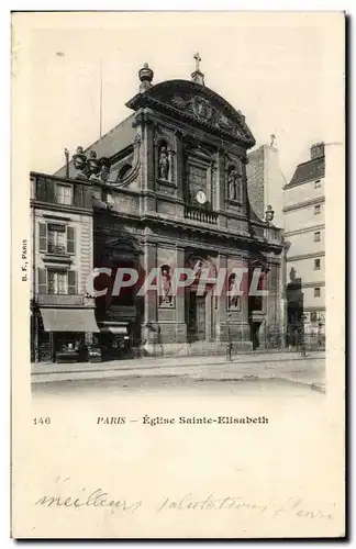 Paris Ansichtskarte AK Eglise Sainte Elisabeth