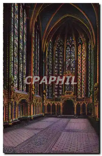 Paris Ansichtskarte AK Interieur de la Sainte Chapelle