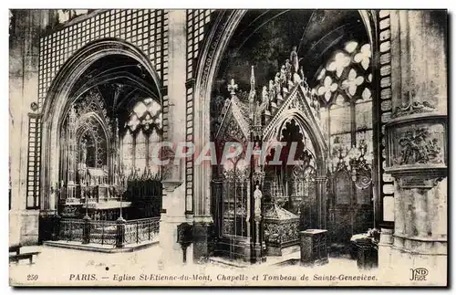 Paris Cartes postales Eglise Ste Etienne du Mont Chapelle et tombeau Sainte Genevieve