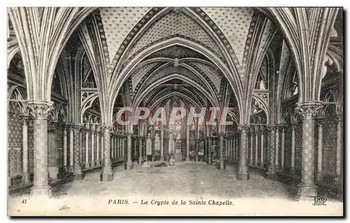 Paris Ansichtskarte AK La crypte de la Sainte Chapelle