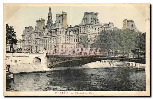 Paris Cartes postales Hotel de ville