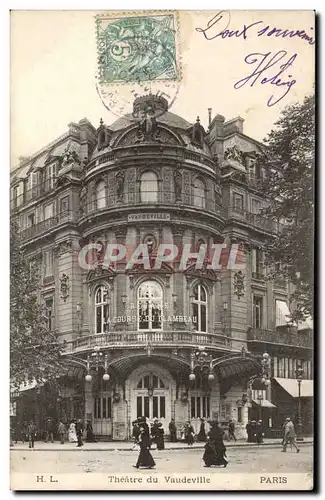 Paris Cartes postales Theatre du Vaudeville