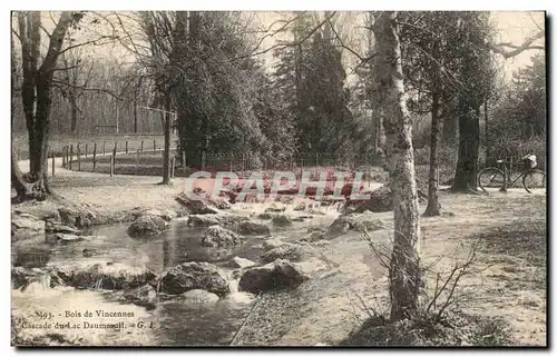 Paris Ansichtskarte AK Bois de Vincennes Cascade du lac Daumesnil