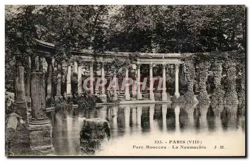 Paris Ansichtskarte AK Parc Monceau La Naunachie