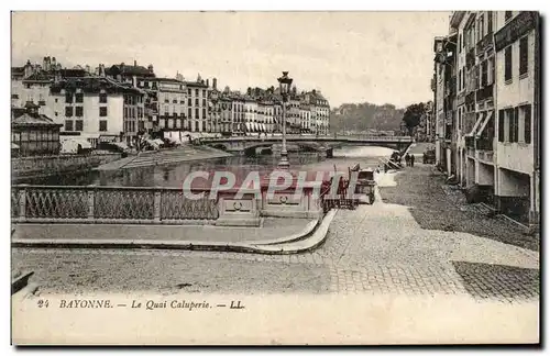 Bayonne Cartes postales Le quai Caluperie