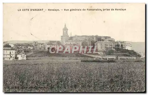 Cartes postales Hendaye Vue generale de Fontarabie prise de Hendaye