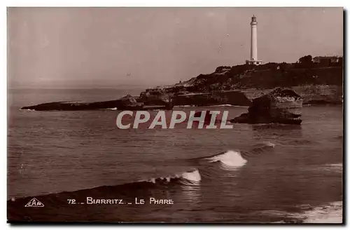 Ansichtskarte AK Biarritz Le phare Lighthouse