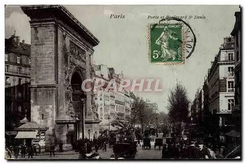 Paris Cartes postales Porte et boulevard St Denis