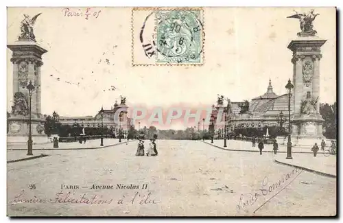 Paris Cartes postales Avenue nicolas II