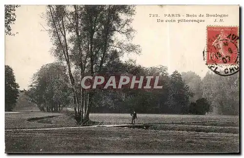 Paris Cartes postales Bois de Boulogne Un coin pittoresque