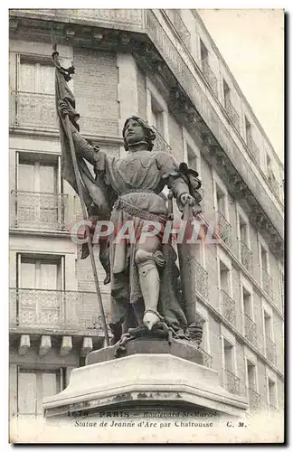 Paris Ansichtskarte AK Boulevard St marcel Statue de Jeanne d&#39arc par Chatrousse