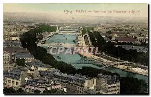 Paris Cartes postales Panorama des ponts sur la Seine