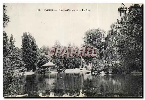 Paris Cartes postales Buttes Chaumont Le lac