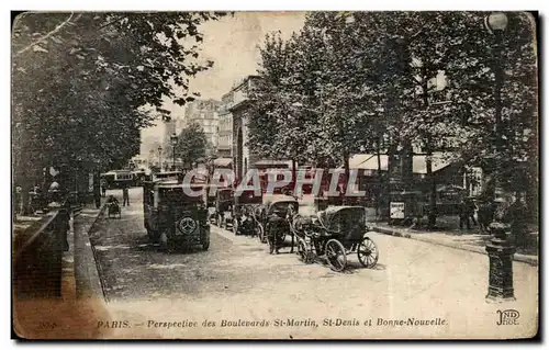 Paris Ansichtskarte AK Perspective des boulevards St martin St Denis et Bonne Nouvelle