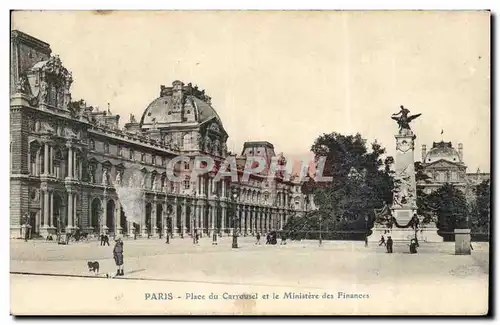 Paris Ansichtskarte AK Place du Carrousel et le ministere des Finances