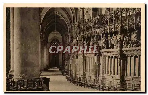 Cartes postales Chartres Interieur de la cathedrale Le deambulatoire