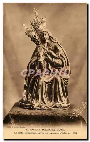 Cartes postales Notre DAme du port Clermont Ferrand La statue miraculeuse