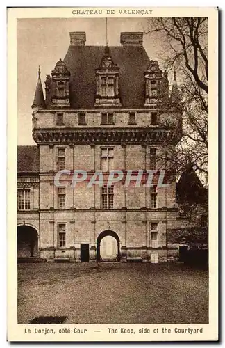 Ansichtskarte AK Chateau de Valencay Le donjon cote cour