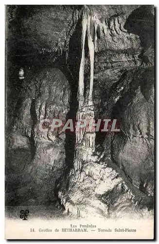 Cartes postales Grottes de Betharram Partie inferieure Torsade St Pierre