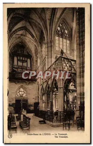 Cartes postales Notre DAme de L'Epine Le transept Orgue
