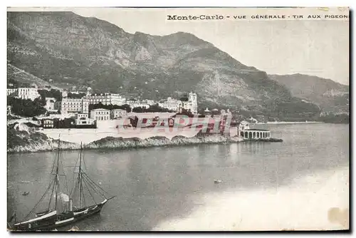 Cartes postales Monaco Monte Carlo Vue generale Tir aux pigeons