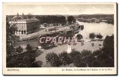 Ansichtskarte AK Bayonne Le reduit Le confluent de l&#39adour et de la Nive