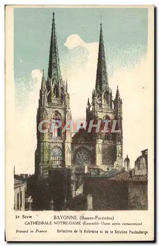 Cartes postales Bayonne Cathedrale Notre Dame