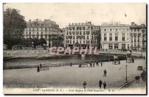 Ansichtskarte AK Bayonne Pont Mayou et petit Bayonne