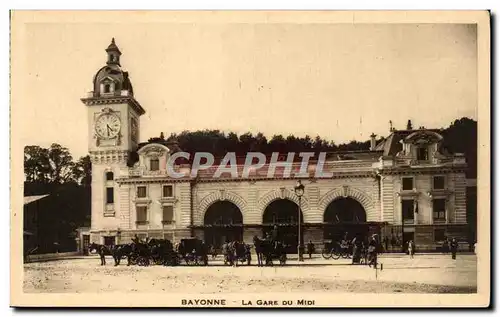 Ansichtskarte AK Bayonne La gare du Midi