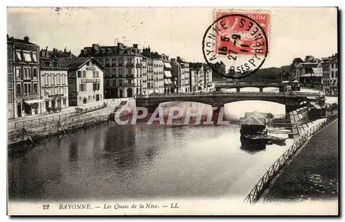 Ansichtskarte AK Bayonne Les quais de la Nive