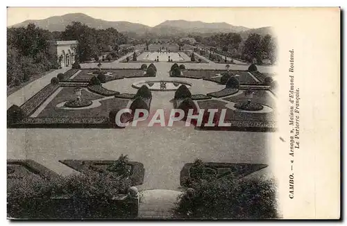 Cartes postales CAmbo les Bains Arnaga Maison d&#39Edmond Rostand Le parterre francais