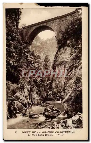 Cartes postales Route de la grande Chartreuse Le pont Saint Bruno