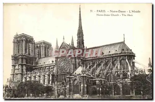 Paris Cartes postales Notre Dame L&#39abside