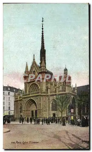 Paris Ansichtskarte AK Eglise St laurent