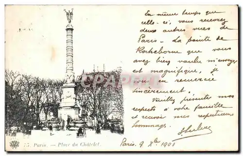 Paris Cartes postales Place du Chatelet