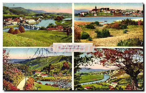 Cartes postales Frontiere Franco espagnole pays basque