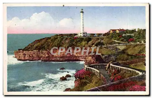 Ansichtskarte AK Biarritz Le phare et les nouveaux jardins lighthouse