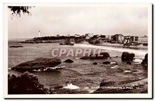 Cartes postales Biarritz Rochers de la plage