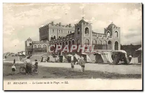 Cartes postales Hendaye Lecasino vu de la plage